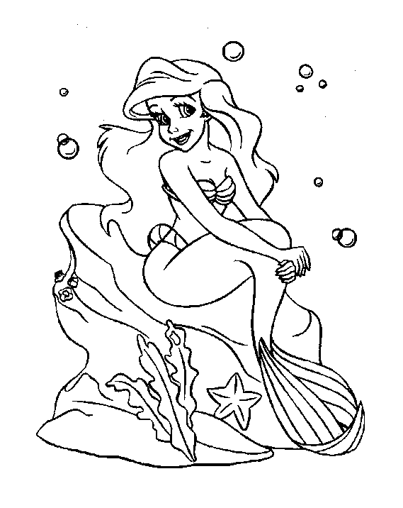 Coloriage  Ariel