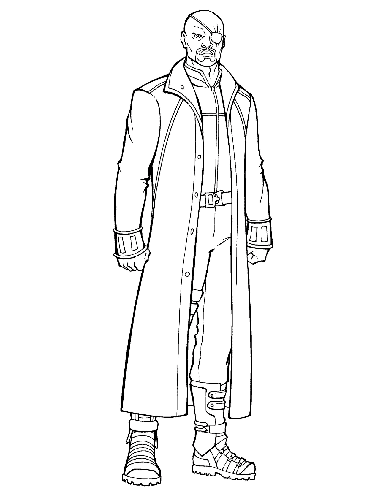 Coloriage - Chef de lS.H.I.E.D. agence