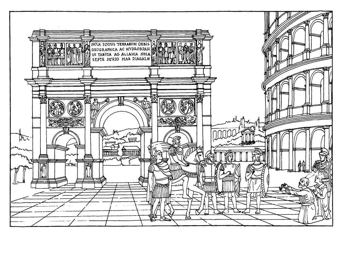 Arc De Triomphe Coloriage