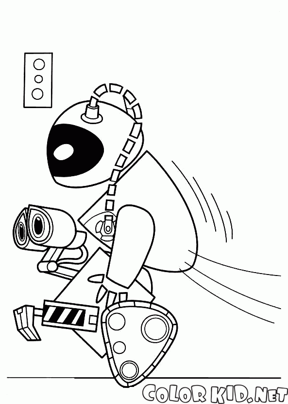 wally the robot coloring pages - photo #19