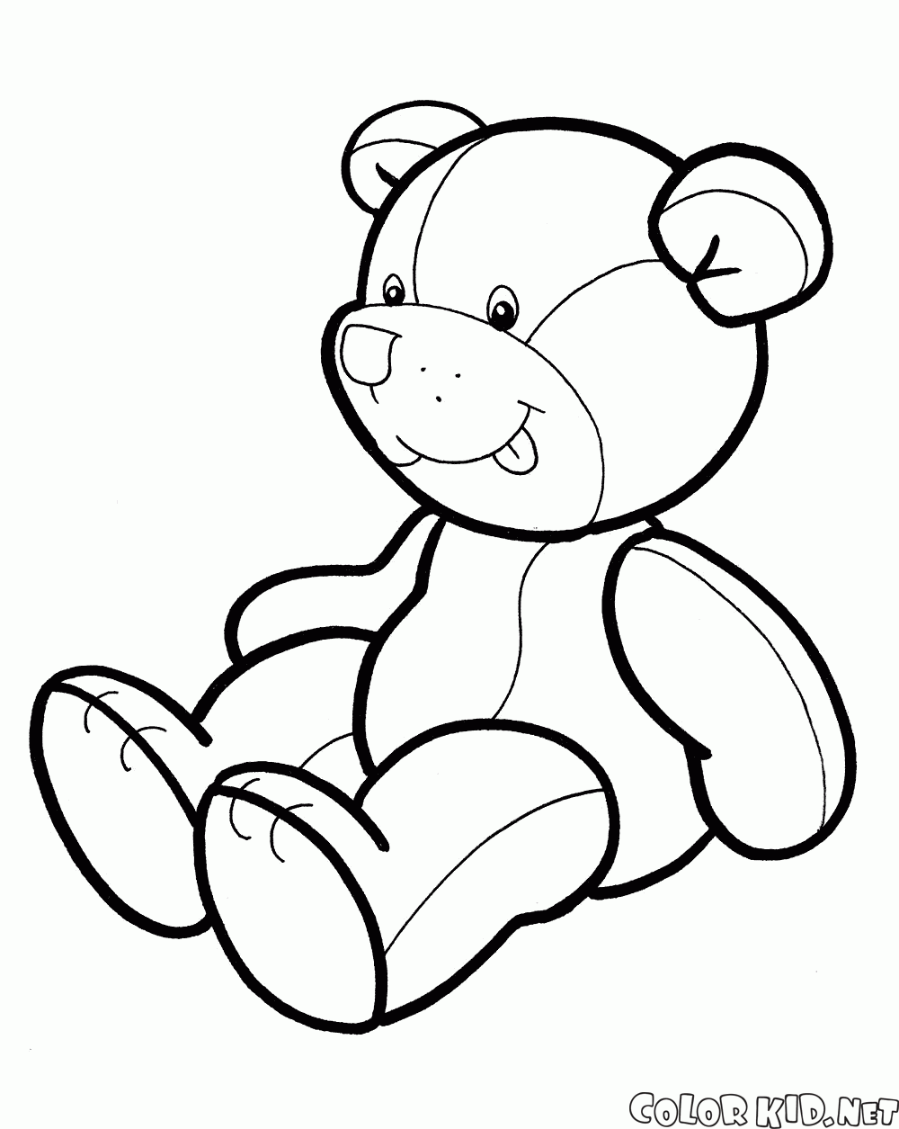 Coloriage  ours en peluche