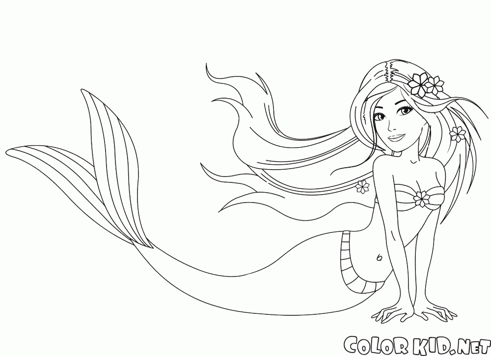 barbie sirene coloriage