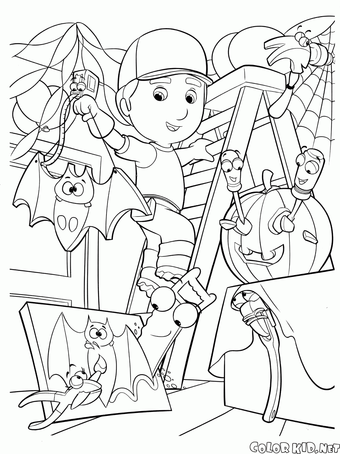 Coloriage Manny Et Ses Outils