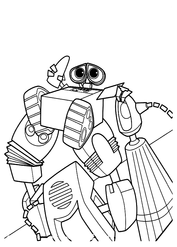 Coloriage  Robots défectueux