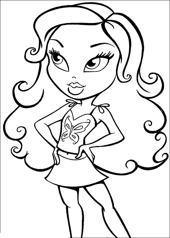 Coloriage  Barbie Fashion