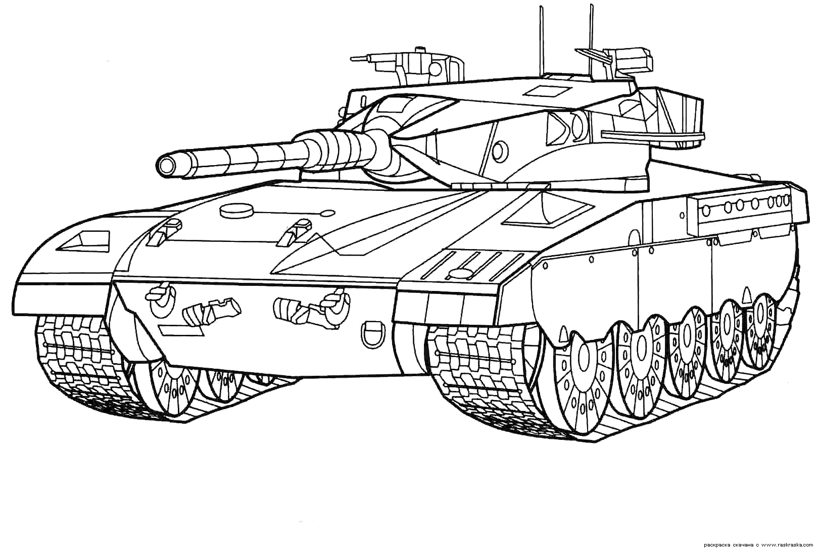 Coloriage - Battle Tank (Israël)