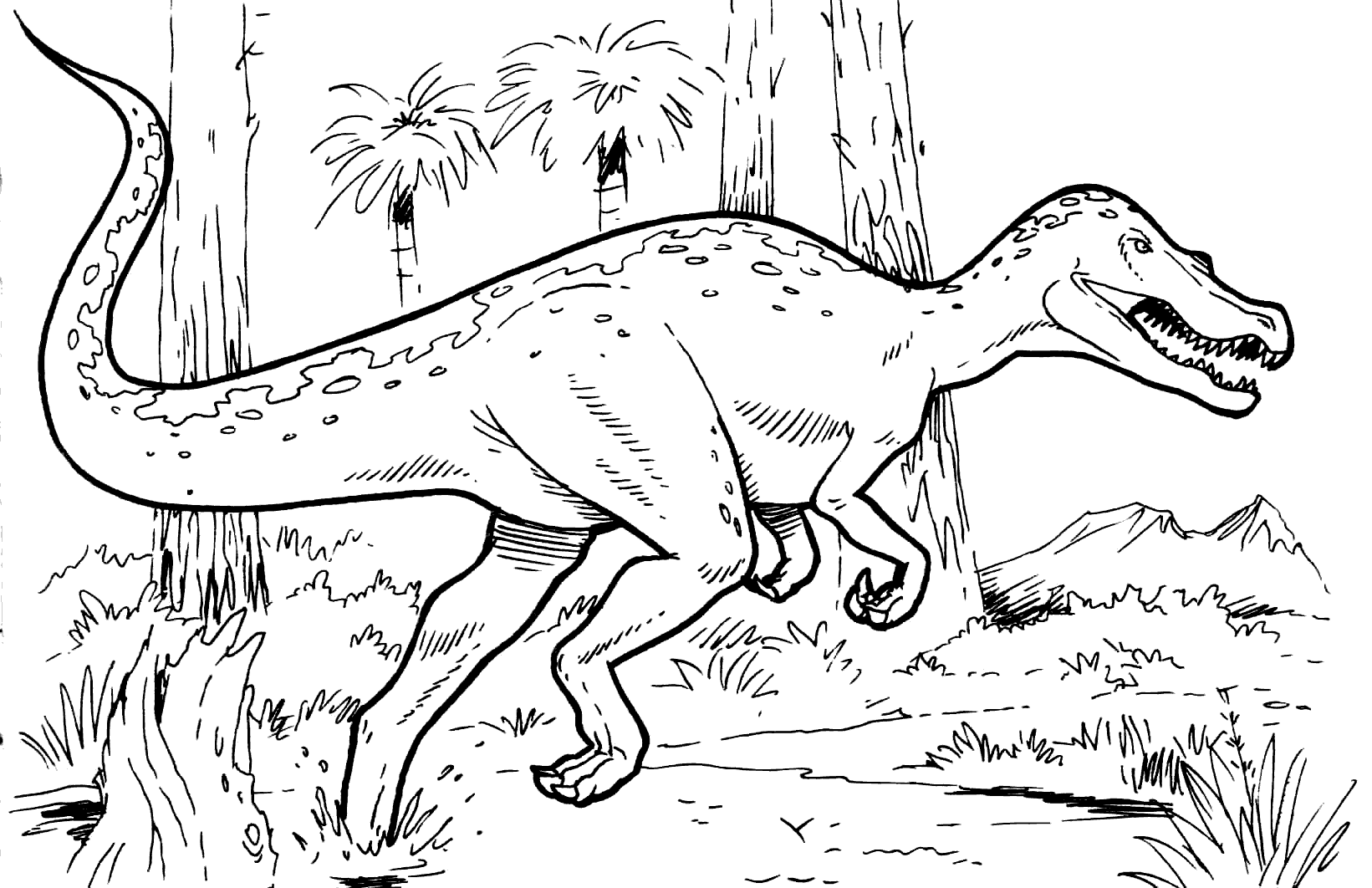 Coloriage - Baryonyx