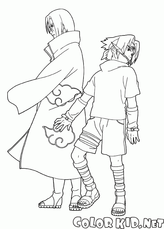 Coloriage Sasuke Et Itachi Coloriage Sasuke Et Itachi