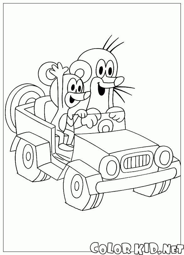 Mole et la voiture