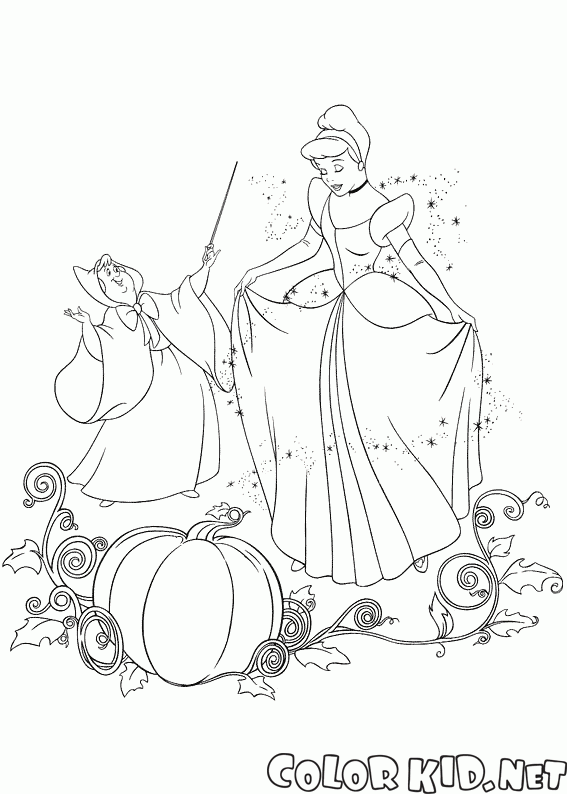 Fairy Godmother et Cendrillon