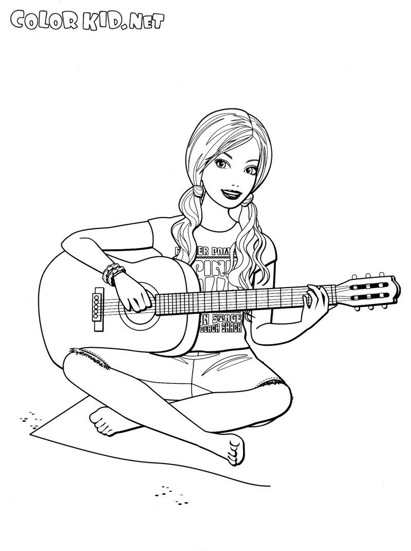 Barbie avec guitare