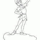 Peter Pan sur un nuage