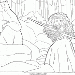 Merida avec un arc dans ses mains