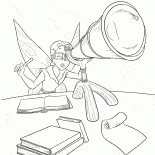 Scribble et son télescope