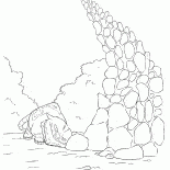 Tour de pierre de monstre