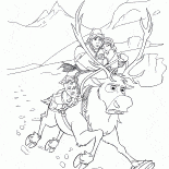 Mouvement rapide de Kristoff