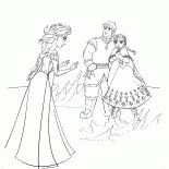 Elsa, Anna et Kristoff