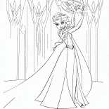 Elsa utilise la magie