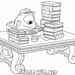 Mike à la bibliothèque
