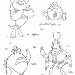 Monstre étudiants de lUniversité