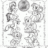 Petits poneys dans un groupe