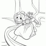 Raiponce est ligoté