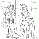 Mère Gothel et Rapunzel