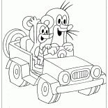 Mole et la voiture