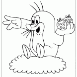 Enthousiaste petite taupe