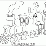 Mole et de la locomotive