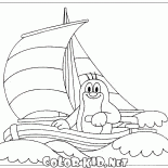 Un grain de beauté sur le bateau