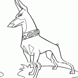 Le collier électrique sur le chien