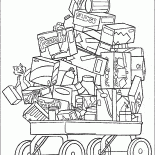 Trolley avec les aliments