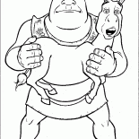 Shrek et lâne