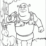 Shrek boit une potion