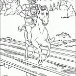 Cat et Shrek à dos dâne