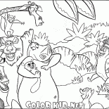 Gloria avec un lémurien