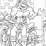 Michel-Ange et moto