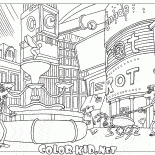 Ville intérieur de légout