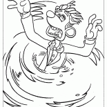 Roddy dans les toilettes