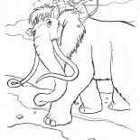 Crash and Eddie sur le mammouth