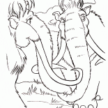 Les mammouths Manny et Ellie