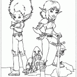 Arthur et Sélénia dans la campagne