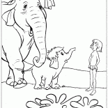 Mowgli et Baby Elephant