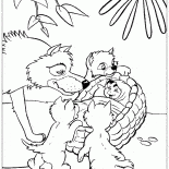Loups et Mowgli