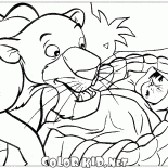 Mowgli trouve une panthère