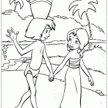 Mowgli et sa petite amie
