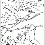 La foudre frappe larbre