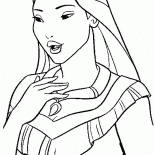 Médaillon Pocahontas