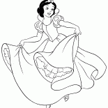 Blanche Neige dansant